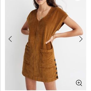Madewell velvet shift dress